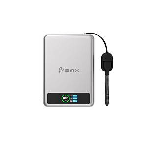 BMX SolidSafe™ 10K Solid-State Magnetic Power Bank, Silver BMX SolidSafe™ 10K Solid-State Magnetic Power Bank, Silver