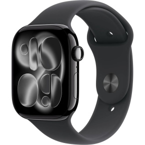 Apple Watch Series 11 GPS 46mm Jet Black Aluminium Case with Black Sport Band - M/L Apple Watch Series 11 GPS 46mm Jet Black Aluminium Case with Black Sport Band - M/L