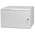 LEXI-Net 19" nástěnný rozvaděč Basic 6U 520x350, plechové dveře, bez zad, rozložený, šedý