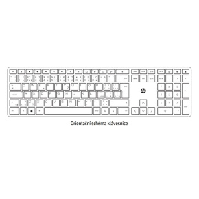 HP 230 Wireless Keyboard & Mouse Cz / Sk combo - bezdrôtová klávesnica a myš