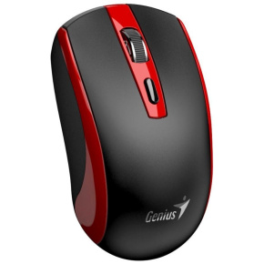GENIUS myš ECO-8150/ 1200 dpi/ bezdrátová/ dobíjecí/ Copilot/ černo-červená