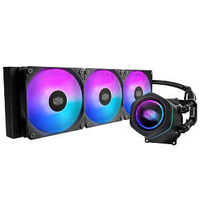Cooler Master vodní chladič MasterLiquid Core Nex Digital 360 Black ARGB, 3x 120mm, ARGB, LGA1851, AM5, Černá Cooler Master vodní chladič MasterLiquid Core Nex Digital 360 Black ARGB, 3x 120mm, ARGB, LGA1851, AM5, Černá