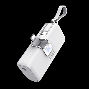 TRUST powerbanka PACTO 5000 PD POCKET, bílá TRUST powerbanka PACTO 5000 PD POCKET, bílá