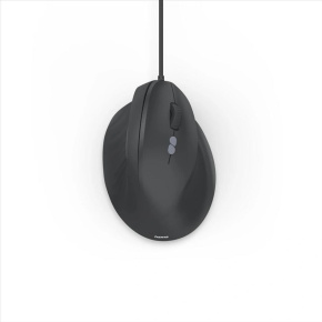 Hama vertikálna ergonomická káblová myš ECM-500R, pre pravákov, čierna
