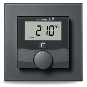 Homematic IP  Nástěnný termostat se senzorem vlhkosti, antracit - HmIP-WTH-A