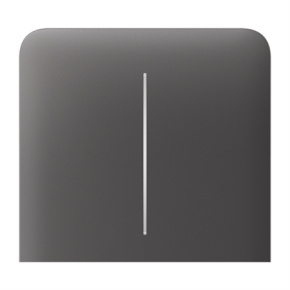 Ajax  SideButton (2-gang) vertical - Boční dvou tlačítko, vertikální instalace, šedá