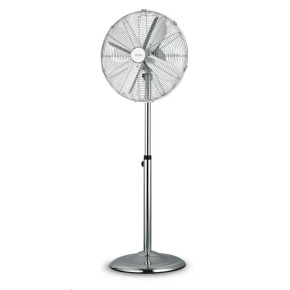 BAZAR - Orava SF-200 X stojanový kovový ventilátor, 3 stupně rychlosti, automatické otáčení, stříbrná - Poškozený obal (