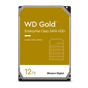 Bazar WD GOLD WD122KRYZ 12TB, SATA III 3.5", 512MB 7200RPM, 255MB/s, CMR, Enterprise rozbaleno