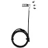 DICOTA Universal Security Cable Lock,3 Exchangeable heads fits all slots, combination