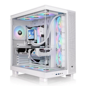 THERMAL TAKE Case View 380 XL TG ARGB, ATX, Průhledná bočnice, 4x 120mm ARGB Fan, bílá