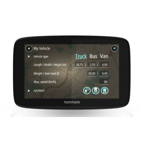 Bazar - TomTom GO PROFESSIONAL 6200 - LIFETIME mapy Evropy, vestavěná SIM, z opravy