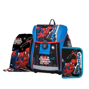Školská taška (3-dielny set) PREMIUM LIGHT - Spiderman