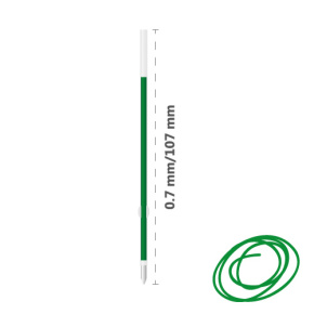 Náplň gélová MILAN Dry-Gel 0,7 mm - zelená Náplň gélová MILAN Dry-Gel 0,7 mm - zelená