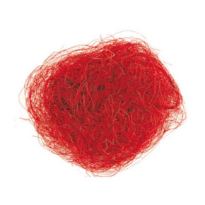 Dekoračný sisal 30g - červený