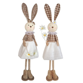 Zajačik na postavenie 55 cm, hnedý