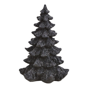 Vianočný stromček 25 cm, čierny