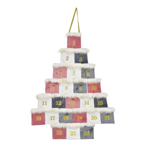 Adventný kalendár 55x77 cm na zavesenie, textil