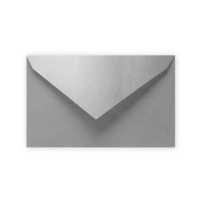Farebná obálka 120 x 195 mm, perleťová strieborná 6ks Farebná obálka 120 x 195 mm, perleťová strieborná 6ks