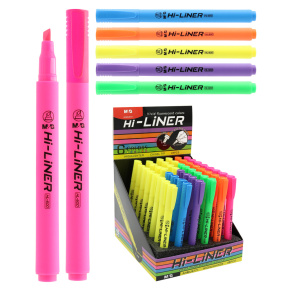 Balenie zvýrazňovačov 48 ks M&G Hi-Liner Fluo (mix 6 farieb)