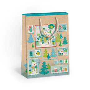 Darčeková taška vianočná 23,3x11x31,3 cm (mix T5 Natur /cena za 1 ks) Darčeková taška vianočná 23,3x11x31,3 cm (mix T5 Natur /cena za 1 ks)