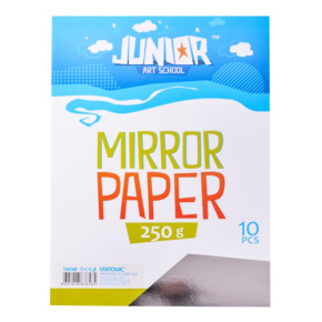 Dekoračný papier A4 Lesklý strieborný 250 g, sada 10 ks