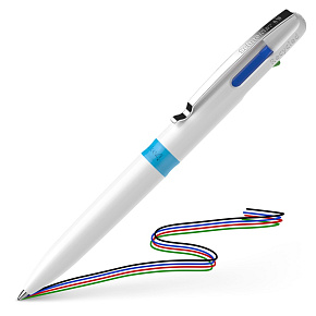 Pero guľôčkové Schneider Take 4 White, náplň M - 4 farebná náplň Pero guľôčkové Schneider Take 4 White, náplň M - 4 farebná náplň