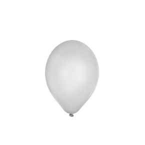 Balón M 25 cm, biely /10 ks/
