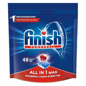 Kapsule do umývačky riadu Finish All in 1 Max Regular, bal/48 ks