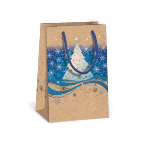 Darčeková taška vianočná 10x6x16 cm T1 Natur (mix dizajnov) Darčeková taška vianočná 10x6x16 cm T1 Natur (mix dizajnov)