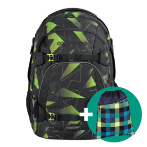 Školský ruksak coocazoo MATE, Lime Flash, certifikát AGR + Darček