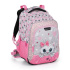 Školský batoh BagMaster Lumi 22 A - Pink /Grey