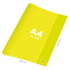 Obal na zošit A4 PVC 432x304 mm Neon Color - transparentný/žltý
