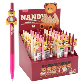 Pero gélové JUNIOR Nandy Bear 0,5 mm - modrá náplň (mix /cena 1ks) Pero gélové JUNIOR Nandy Bear 0,5 mm - modrá náplň (mix /cena 1ks)