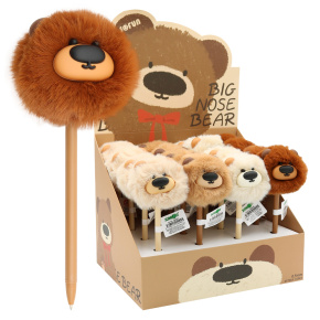 Pero gélové JUNIOR Big Nose Bear PomPom 0,7 mm - modrá náplň (mix /cena 1ks) Pero gélové JUNIOR Big Nose Bear PomPom 0,7 mm - modrá náplň (mix /cena 1ks)