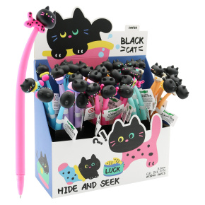 Pero gélové JUNIOR Black Cat 0,5 mm - modrá náplň (mix /cena 1ks) Pero gélové JUNIOR Black Cat 0,5 mm - modrá náplň (mix /cena 1ks)