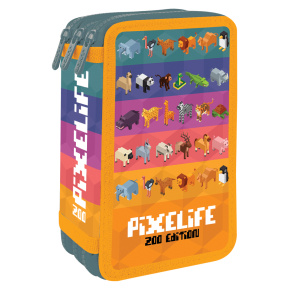 Peračník plný - 3 poschodový, 43 dielny JUNIOR S8 - Pixelife Zoo Edition