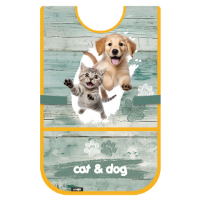 Zástera/Pončo na výtvarnú výchovu JUNIOR S8 - Cat & Dog