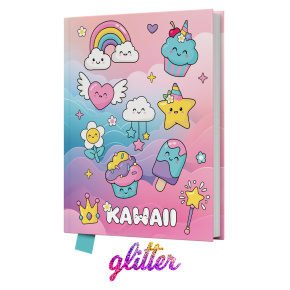 Pamätník JUNIOR 14x18 cm, 80 list. čistý - Kawaii Pamätník JUNIOR 14x18 cm, 80 list. čistý - Kawaii