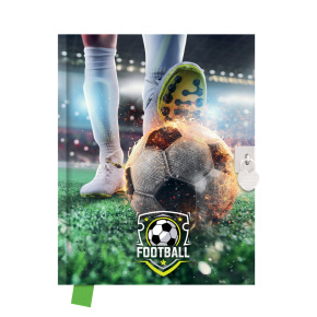 Pamätník JUNIOR 14x18 cm, 80 list. čistý so zámkom - Football