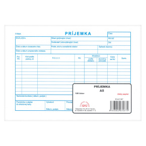 Príjemka A5, 100 l. (067)