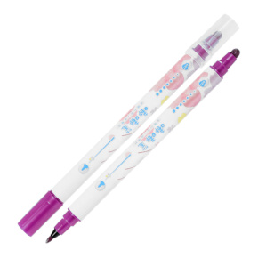 Obojstranný popisovač M&G v pere Sakura - Metallic, tmavo-fialový