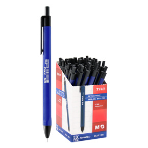 Pero guľôčkové, trojhranné M&G TR3 Semi-Gel 0,7 mm - modrá náplň