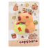 Detský zápisník A5, 80 listov, mäkká PU obálka - Capybara