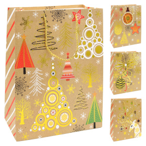 Darčeková taška vianočná 30x12x42 cm (mix 4 dizajnov 9092 /cena za 1 ks) Darčeková taška vianočná 30x12x42 cm (mix 4 dizajnov 9092 /cena za 1 ks)