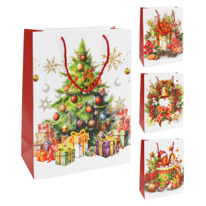 Darčeková taška vianočná 26x10x32 cm (mix 4 dizajnov 99170 /cena za 1 ks) Darčeková taška vianočná 26x10x32 cm (mix 4 dizajnov 99170 /cena za 1 ks)