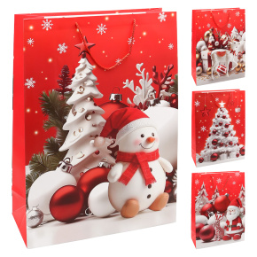 Darčeková taška vianočná 40x15x55 cm (mix 4 dizajnov 7271 /cena za 1 ks) Darčeková taška vianočná 40x15x55 cm (mix 4 dizajnov 7271 /cena za 1 ks)