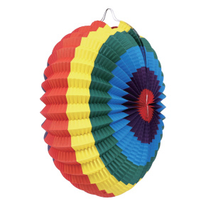 Lampión okrúhly 30 cm Dúhové farby Lampión okrúhly 30 cm Dúhové farby
