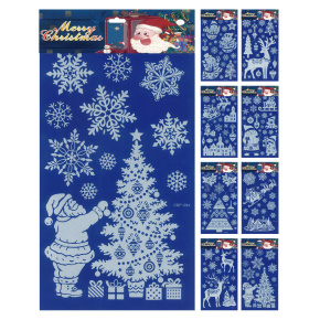 Adhézne nálepky vianočné 24,5 x 46 cm (mix tradičných motívov /cena 1 bal.) Adhézne nálepky vianočné 24,5 x 46 cm (mix tradičných motívov /cena 1 bal.)