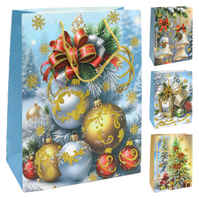 Darčeková taška vianočná 40x13x56 cm (mix 4 dizajnov /cena za 1 ks) Darčeková taška vianočná 40x13x56 cm (mix 4 dizajnov /cena za 1 ks)