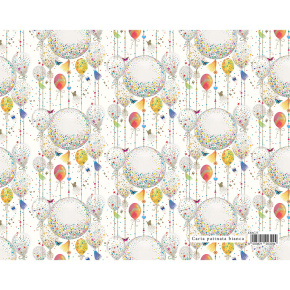 Darčekový baliaci papier CANDY 70x100 cm - balóniky